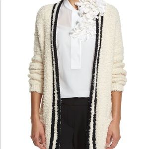Cardigan open front classic monochrome CC NWT PICK